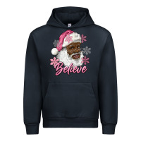 Navy pink christmas african american santa believe Urban Hoodie - RanaPortraitStore