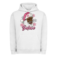 Pigment Lunar Rock pink christmas african american santa believe Urban Hoodie - RanaPortraitStore