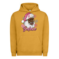 Pigment Peanut Butter pink christmas african american santa believe Urban Hoodie - RanaPortraitStore