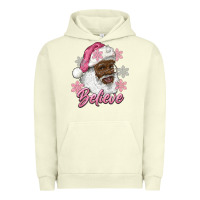 Pigment Pistachio pink christmas african american santa believe Urban Hoodie - RanaPortraitStore