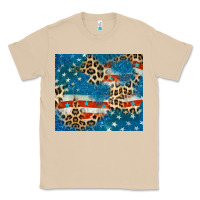 Mushroom leopard glitter american flag Classic Tee - CowGirlArtShop