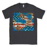 Smoke leopard glitter american flag Classic Tee - CowGirlArtShop