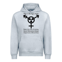Heather Grey this is the age of sin   transgender symbol Urban Hoodie - artisFamous