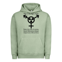 Pigment Oil Green this is the age of sin   transgender symbol Urban Hoodie - artisFamous