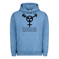 Pigment Pebble Blue this is the age of sin   transgender symbol Urban Hoodie - artisFamous