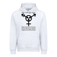White this is the age of sin   transgender symbol Urban Hoodie - artisFamous