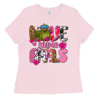 Bubblegum Pink love never fails with prince frog  olivia Ladies Tee - OliviaCreatesArt
