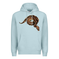 Blue Mist Royal Ball Python Illustrations Premium Hoodie - LillyAllenDesigns