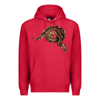 Cardinal Royal Ball Python Illustrations Premium Hoodie - LillyAllenDesigns