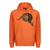 Carrot Royal Ball Python Illustrations Premium Hoodie - LillyAllenDesigns