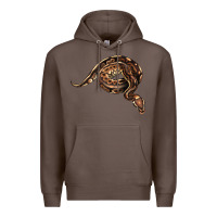 Coffee Royal Ball Python Illustrations Premium Hoodie - LillyAllenDesigns