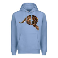 Colony Blue Royal Ball Python Illustrations Premium Hoodie - LillyAllenDesigns