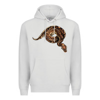 Dove Grey Royal Ball Python Illustrations Premium Hoodie - LillyAllenDesigns