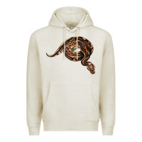 Oatmeal Heather Royal Ball Python Illustrations Premium Hoodie - LillyAllenDesigns
