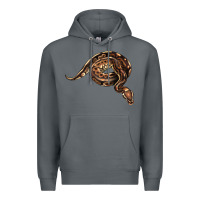 Rock Royal Ball Python Illustrations Premium Hoodie - LillyAllenDesigns