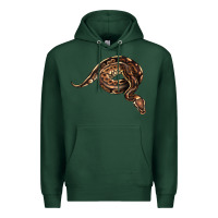 Sports Green Royal Ball Python Illustrations Premium Hoodie - LillyAllenDesigns