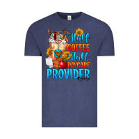 Vintage Denim Half coffee half daycare provider Vintage Tee - FaDigitalArtStudio