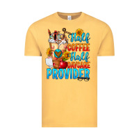 Vintage Mustard Half coffee half daycare provider Vintage Tee - FaDigitalArtStudio