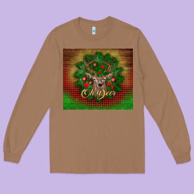 Oh Deer Long Sleeve Tee Designed By Bundleandbundleshop