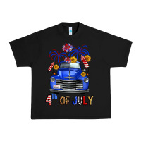 Black Western Fourth Of July Truck Urban Heavy Tee - FaDigitalArtStudio