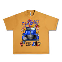 Western Fourth Of July Truck Urban Heavy Tee | Teevron