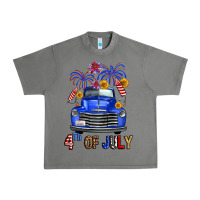 Tornado Western Fourth Of July Truck Urban Heavy Tee - FaDigitalArtStudio