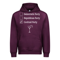 Mauve Wine democratic republican cocktail party funny Urban Hoodie - artisFamous
