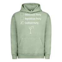 Pigment Oil Green democratic republican cocktail party funny Urban Hoodie - artisFamous
