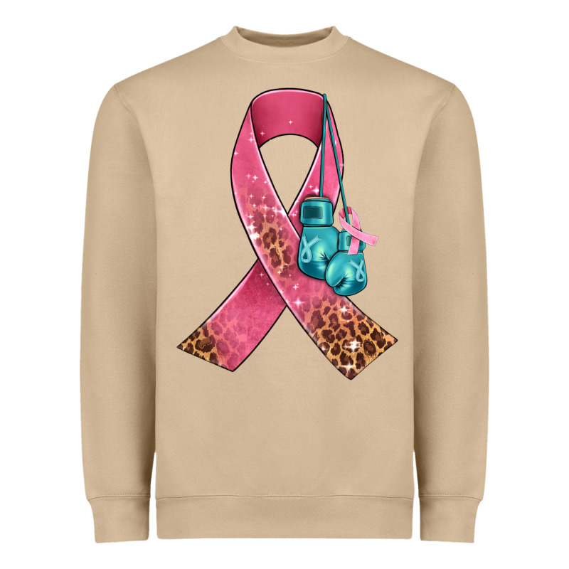 Cancer Ribbon And Boxing Gloves Heavyweight Sweatshirt by AdoDesignShop | Teevron