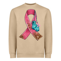 Mushroom cancer ribbon and boxing gloves Heavyweight Sweatshirt - AdoDesignShop