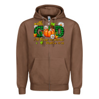 Chestnut with god all things are possible Zipper Hoodie - AdoDesignShop