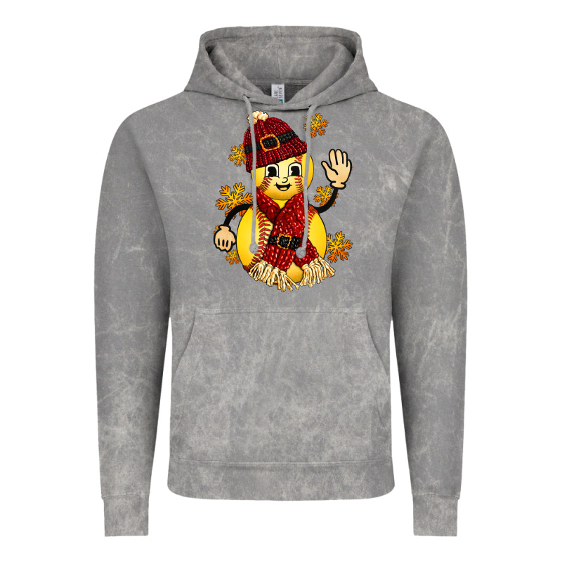 Softball Christmas With Hat And Glove Vintage Hoodie by FaDigitalArtStudio | Teevron