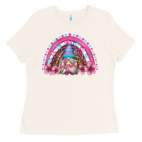 Bone valentine's day rainbow gnome olivia Ladies Tee - OliviaCreatesArt