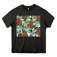 Asphalt serape cowhide and leopard with glitter Heavy Core Tee - TumblerDesignByShophia