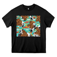 Black serape cowhide and leopard with glitter Heavy Core Tee - TumblerDesignByShophia