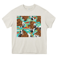 Cream serape cowhide and leopard with glitter Heavy Core Tee - TumblerDesignByShophia