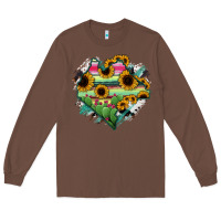 Chestnut Chiapas State Of Mexico Map Long Sleeve Tee - RanaPortraitStore