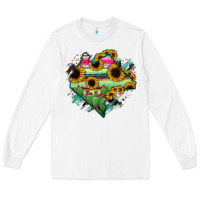 White Chiapas State Of Mexico Map Long Sleeve Tee - RanaPortraitStore