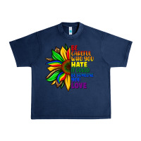 Navy Be careful who you hate it could be someone you Urban Heavy Tee - FaDigitalArtStudio
