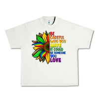Pistachio Be careful who you hate it could be someone you Urban Heavy Tee - FaDigitalArtStudio