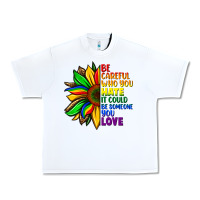 White Be careful who you hate it could be someone you Urban Heavy Tee - FaDigitalArtStudio
