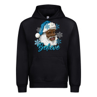 Black winter christmas african american santa believe Urban Hoodie - RanaPortraitStore