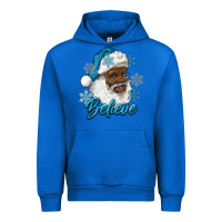 Cobalt winter christmas african american santa believe Urban Hoodie - RanaPortraitStore