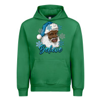 Emerald winter christmas african american santa believe Urban Hoodie - RanaPortraitStore