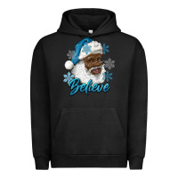 Pigment Black winter christmas african american santa believe Urban Hoodie - RanaPortraitStore