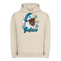 Pigment French Oak winter christmas african american santa believe Urban Hoodie - RanaPortraitStore