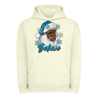 Pigment Pistachio winter christmas african american santa believe Urban Hoodie - RanaPortraitStore
