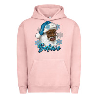 Pigment Salmon winter christmas african american santa believe Urban Hoodie - RanaPortraitStore