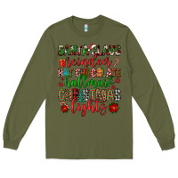 Army Green santa claus reindeer hallmark hot chocolate christ Long Sleeve Tee - FaDigitalArtStudio