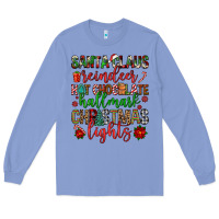 Colony Blue santa claus reindeer hallmark hot chocolate christ Long Sleeve Tee - FaDigitalArtStudio